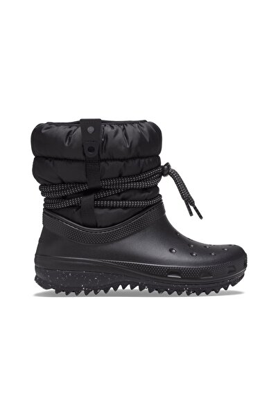 Crocs ΚΛΑΣΙΚΗ ΝΕΟ ΠΑΦΙΝΑΓΔΑ ΠΑΝΤΟΦΛΑ ΛΟΥΞ W 207312-001 Μαύρο 36/37