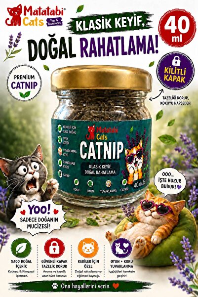 MATATABİ CATS CATNİP KEDİ NANESİ DOĞAL,PREMİUM