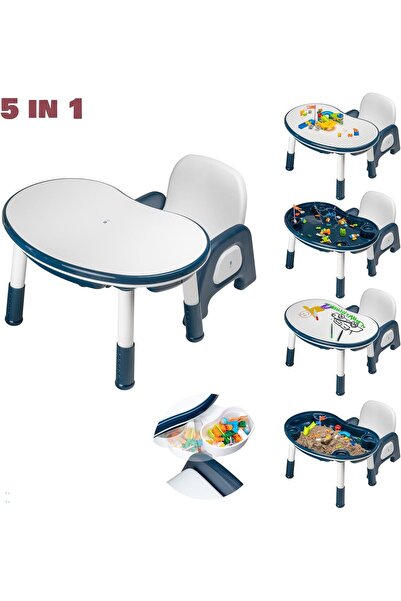 No branded Kids Learning Desk, Activity Table and Chair Set, With Gadgets, He...