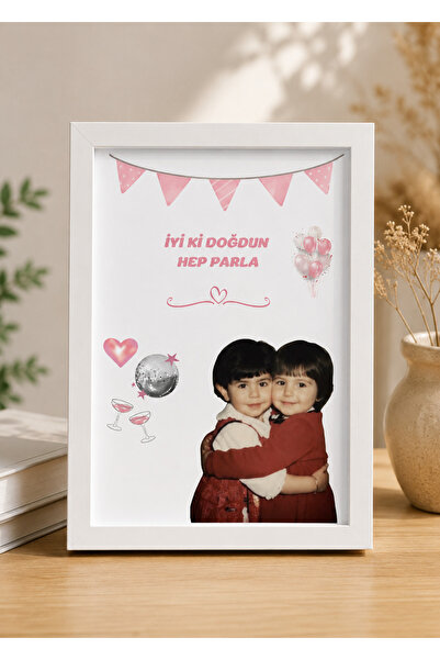 AY AN STUDYO Best Friend Arkadaşlık Çocukluk Fotoğrafı Doğum Günü Hediyesi Tablo