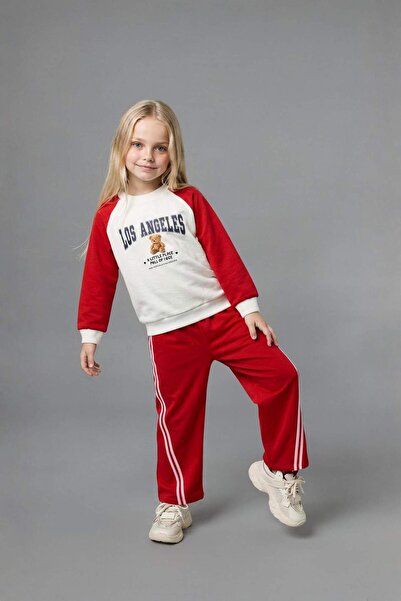 DeFacto 100% Cotton Regular Fit Teddy Bear Long Sleeve Top Elasticized Leg Bo...