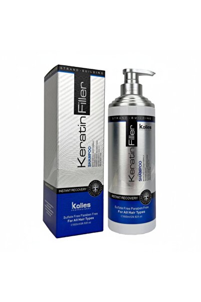 Belora Șampon cu keratină fără sulfati și parabeni, 850 ml, pentru păr sănăto...