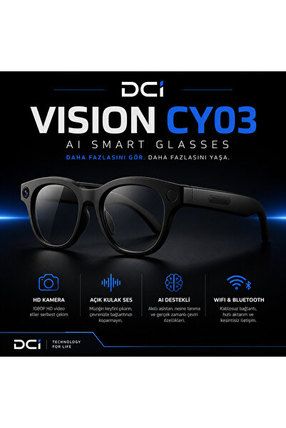 DCİLAB Vision CY03 AI Smart Glasses
