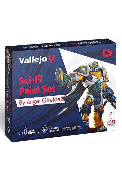 Vallejo : 72.313 - Culoare pentru jocuri - Set de vopsele Sci-Fi (12 X 18 ml)
