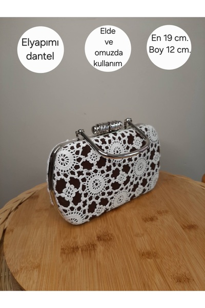 ELYAPIMI DANTELLİ EL VE OMUZ ÇANTASI