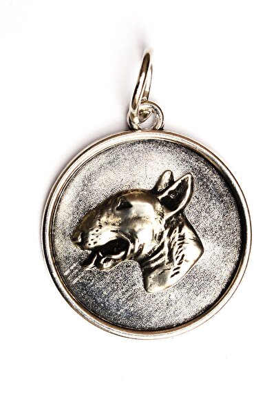 Art - Dog Colier cu câine Bull Terrier II argintiu