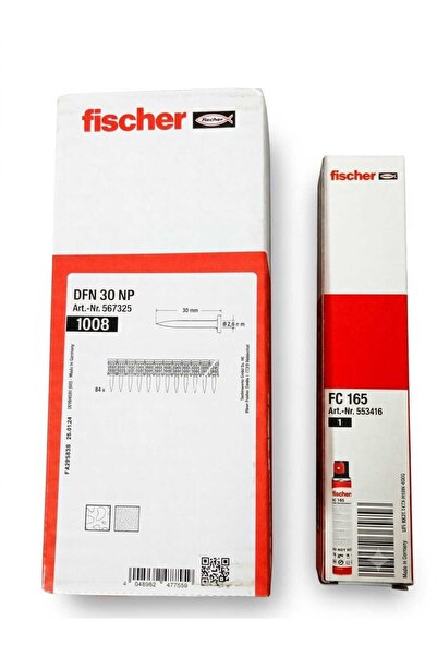 Fischer Standart Çivi Dfn 30 Np & Gaz Dahil (1008 ADET BETON ÇİVİ)