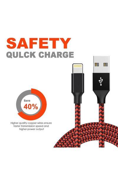 Choice5 3m 1PCS MFi Certified 1M 2M 3M USB A Cable For iPhone 14 13 X XR Fast...