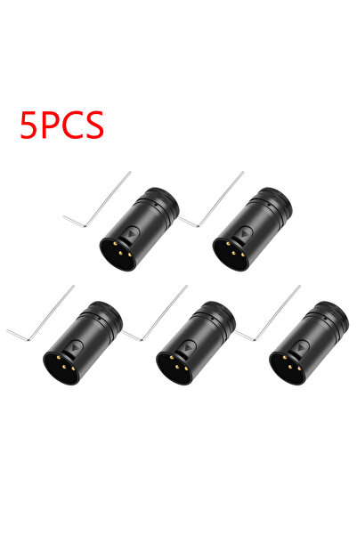 choice2 Male 5Pcs Male To Male/Female To Female Compact XLR Microphone Solder...