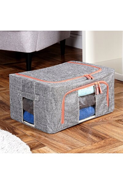 NO BRAND 3x Husă/Organizator pentru lenjerie de pat, pături, haine 40x30x20cm...