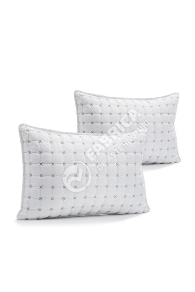OEM Set 2 Perne Brodate Albe - 50x70cm | 4212-F