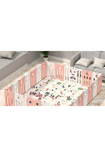 Kidstoys 216x252x63εκ. Πλαστικό Πάρκο Παιχνιδιού Κουκουβάγια Ροζ MTY09-PN