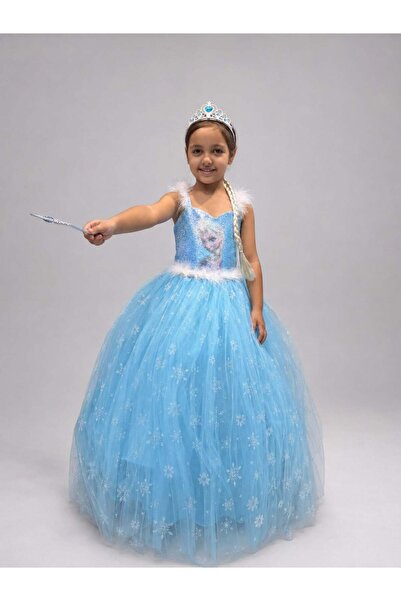 Okay Elsa Dress 3-8 Years Blue