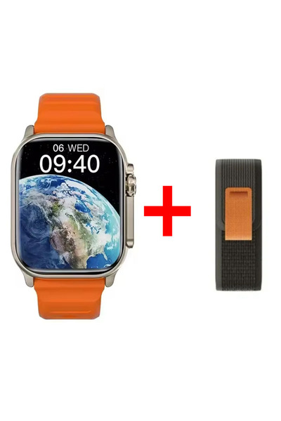 Choice5 Orange and Strap 2026 New Watch 10 Ultra Smart Watch 49mm New NFC Men...