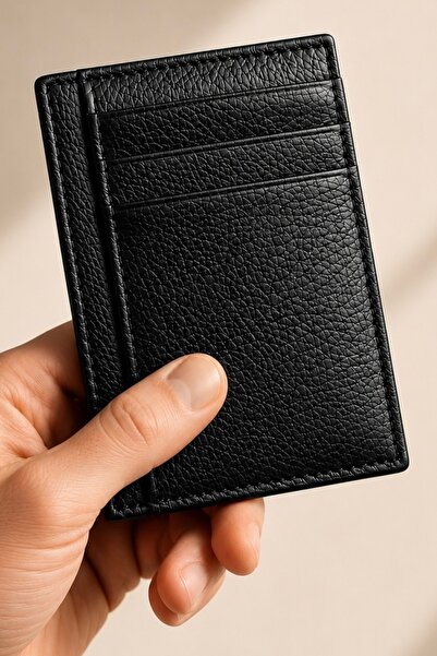NAMAT Genuine Leather Slim Holder Wallet for Men, Minimalist Front Pocket Cas...