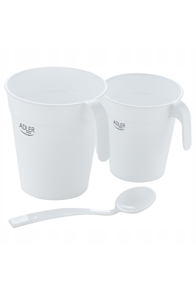 Adler Europe Fierbător electric de călătorie din plastic 0,5 L + 2 căni Adler...