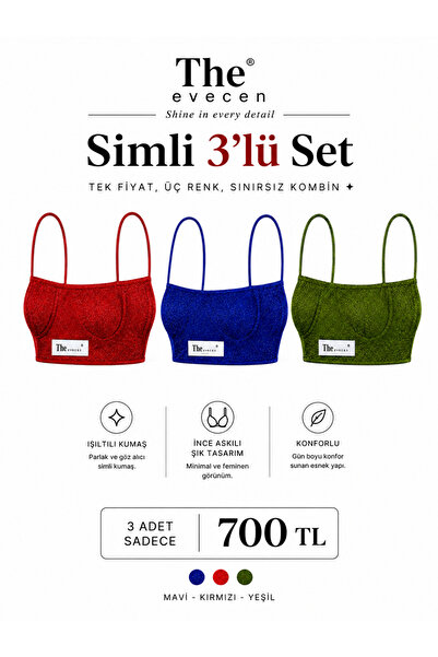 Gülşah Evecen 3 lü set bra