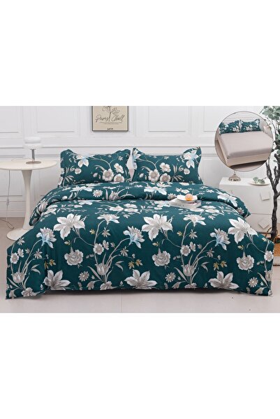 OEM Satin Cotton Duvet Cover Set with Stretchy – 4 pieces | 19063-P