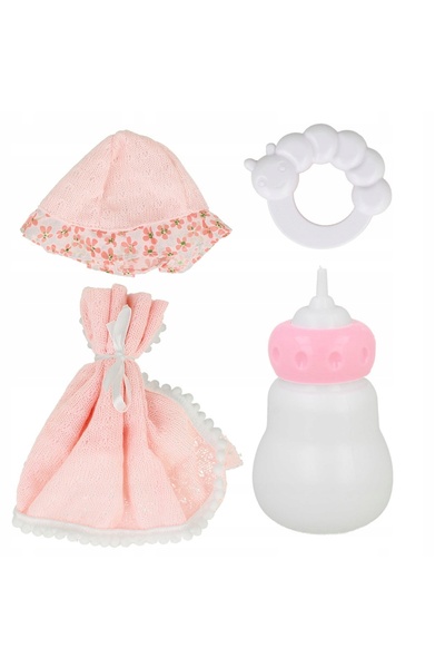 NO BRAND LALKA DZIDZIUŚ Păpușă băiețel 30 cm, Set de hrănire și îmbrăcăminte ...