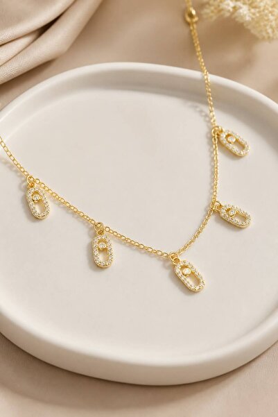 LYKOS Minimal Messika Model Zircon Stone Women's Necklace
