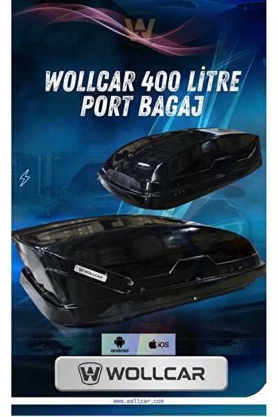 WOLLCAR 400 litre siyah port bagaj