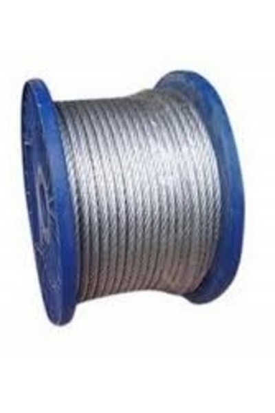NO BRAND Sârmă de oțel Fi 5mm, împletitură 6X19, cablu oceanizat, rolă de 100m