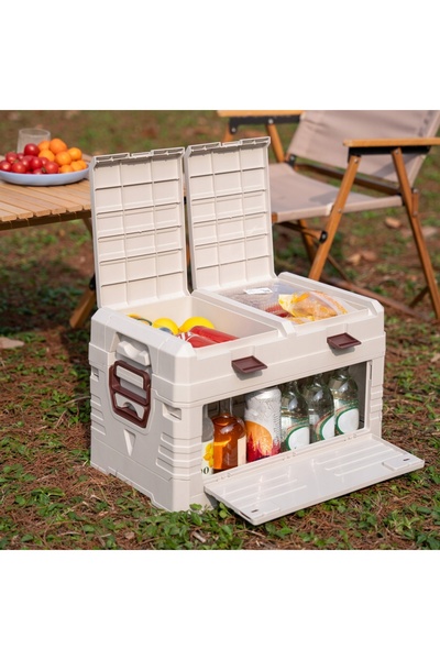 NO BRAND Cutie pliabilă de camping cu capac Nils Camp Ncb4003 50L