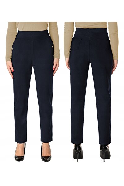 NO BRAND Pantaloni eleganți formali tip țigară pentru femei, cu talie înaltă ...