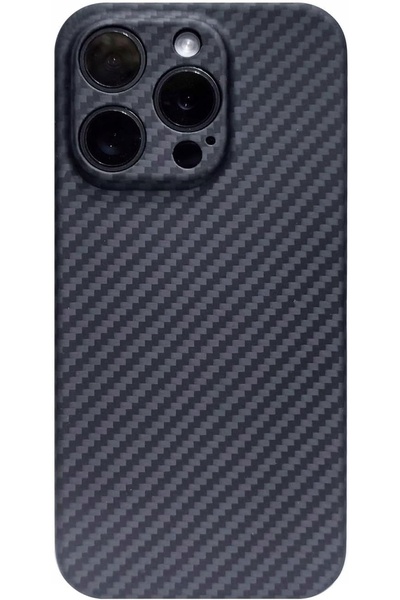 NO BRAND Carcasă din fibră de carbon Hamexln pentru iPhone 15 Pro, Protecție ...