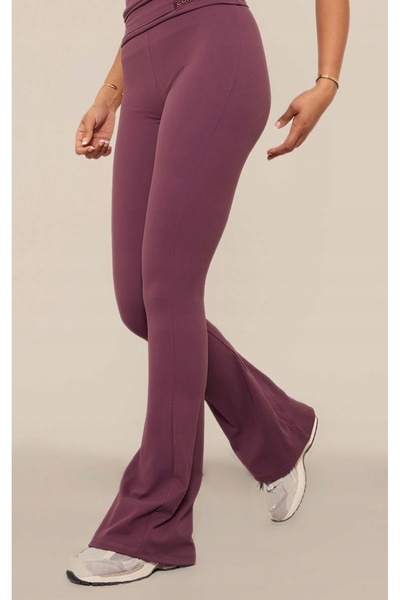 NO BRAND Pantaloni de trening mov Prettylittlething cu talie înaltă, evazați, 38