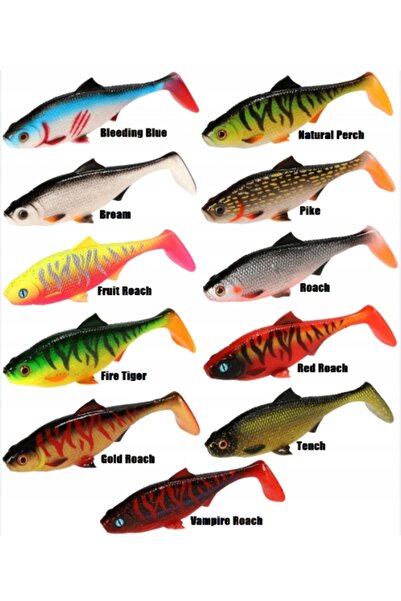 NO BRAND Set de 6 bucăți GUMA MFT ROACH 12 cm, momeală din cauciuc PENTRU ȘTI...
