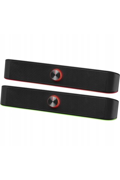 NO BRAND DIFUZOR BLUETOOTH NEGRU, SOUNDBAR CU LED, ALIMENTARE USB PENTRU COMP...