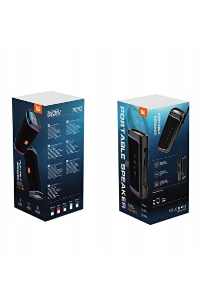 NO BRAND T&G TG375 Boxă wireless cu bas, radio, Bluetooth, LED și microfon, a...