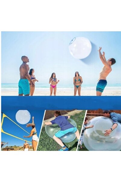 NO BRAND Minge de joacă și de grădină din cauciuc TPR transparent, XXXL, 120cm