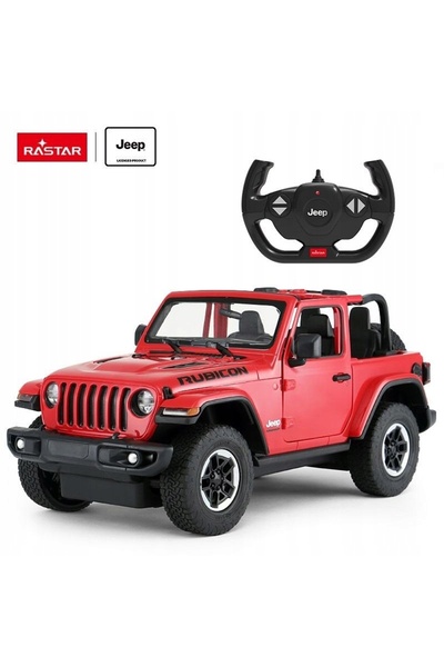 NO BRAND Jeep Wrangler R/C 1:14 Telecomandă Negru