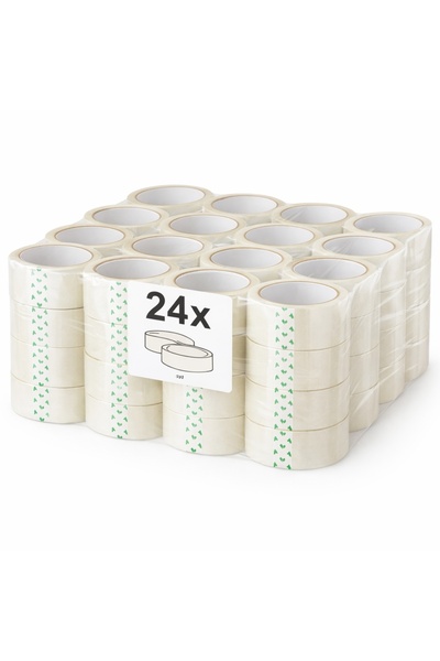 NO BRAND Bandă adezivă de ambalare acrilică PP 48 mm 110 m incoloră, pachet 1...
