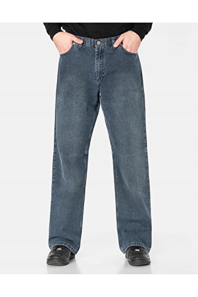 NO BRAND Blugi bărbați cu croială largă și lejeră din denim Hunter 905/14 74 cm