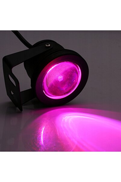 NO BRAND Proiector subacvatic LED RGB cu telecomandă 12V 10W colorat