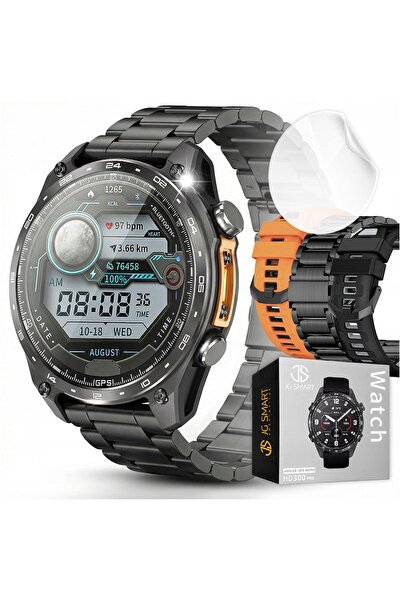 NO BRAND Smartwatch JG Smart Smartwatch V.300 Pro GPS argintiu