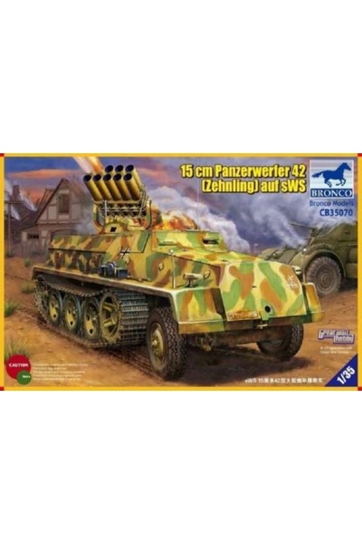 NO BRAND Model de asamblat Bronco Cb35070 15cm Panzerwerfer 42 Zehnling Auf Sws