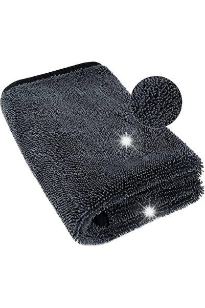NO BRAND Lavetă de curățare din microfibră XXL 90x60cm 650gsm pentru uscare ș...