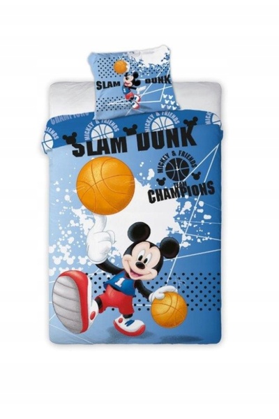 NO BRAND Lenjerie de pat 160x200 pentru copii din bumbac Mickey Mouse