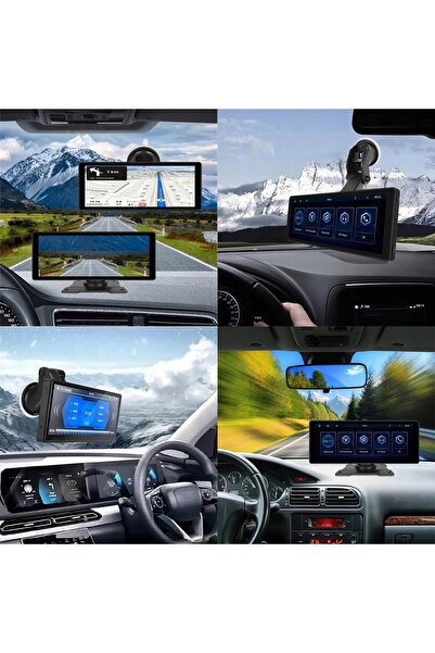 NO BRAND Player auto portabil 10.26” Wireless Carplay / Android Auto