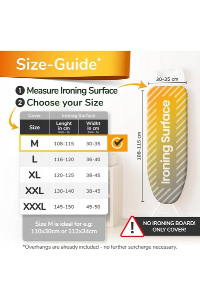 NO BRAND Husă pentru masă de călcat 110x30cm Universală pentru aburi