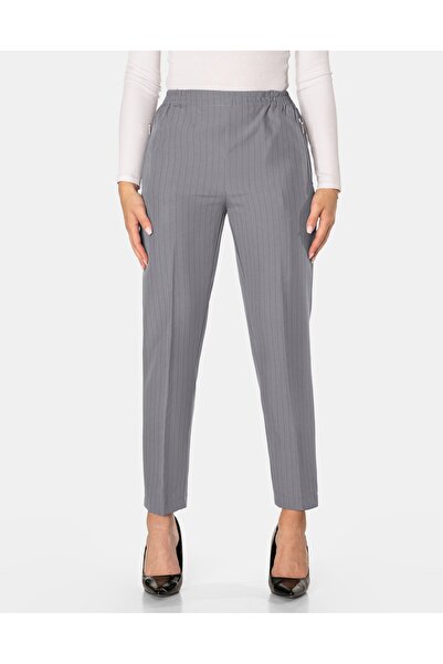 NO BRAND Pantaloni eleganți slim de damă, stil țigară, cu talie înaltă S003-2 22