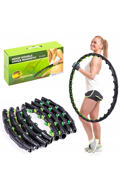 DECORTREND Hula Hoops pentru slăbit cu țepi, masor magnetic, pliabil pentru e...