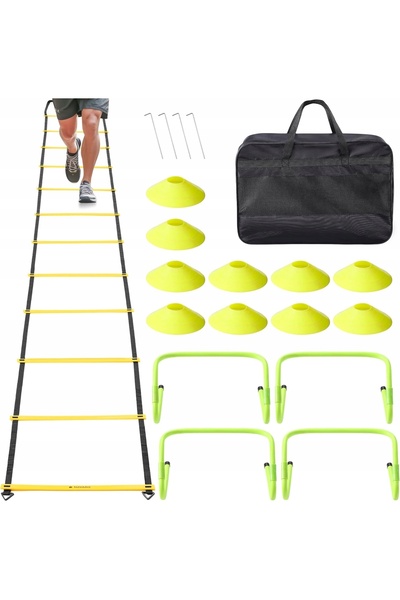 NO BRAND Set de exerciții cu scară de gimnastică Navaris Sport