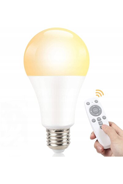 NO BRAND Bec LED + Lumină Albă sau Caldă pentru Telecomandă, Filet E26 Mare, ...