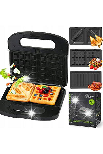 NO BRAND Sandwichier 3w1 EXTRALINK Smart Life Grill Sandwich SJ-37A Toster Go...