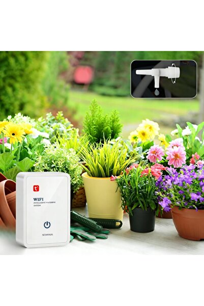 NO BRAND Controler WiFi pentru udare automată, 16 plante, senzor meteo inteli...